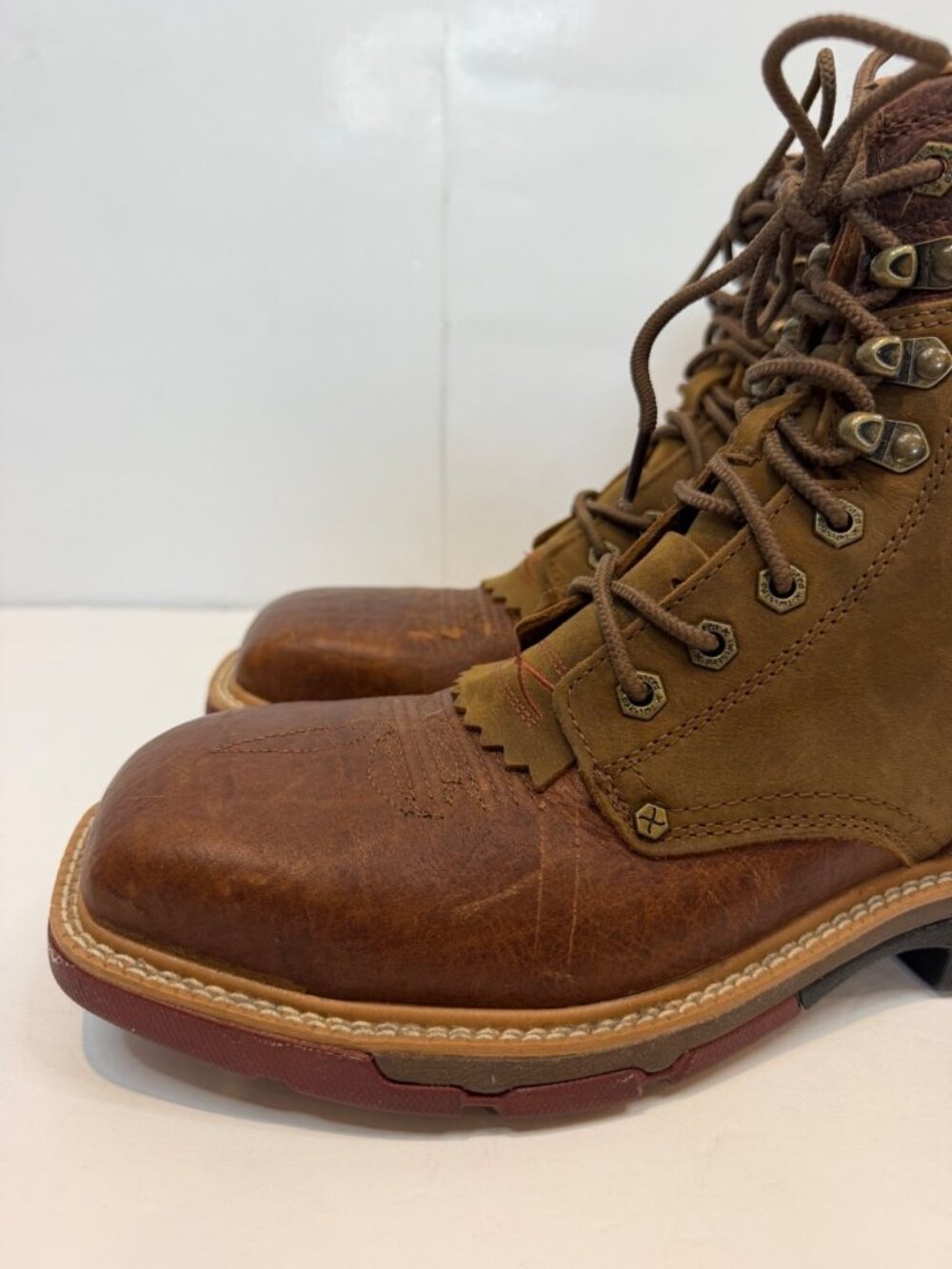 Twisted X Men's 8" CellStretch Lacer Alloy Toe Work Boot Size 7 1/2 D MXALW01 - Picture 6 of 15
